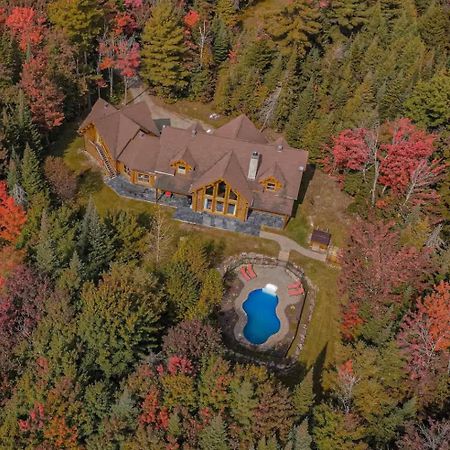 Executive Plus 44 - Majestic Log Chalet With Hot Tub Sauna Heated Pool And Close To Activities Mille-Isles Екстер'єр фото